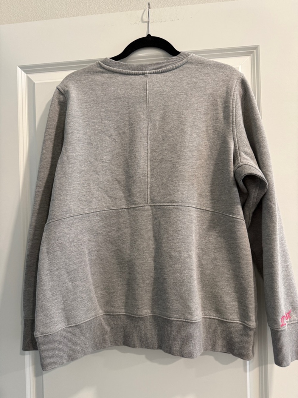 Duluth Trading Co Gray Crewneck Sweatshirt with Floral Embroidery - Picture 6 of 7